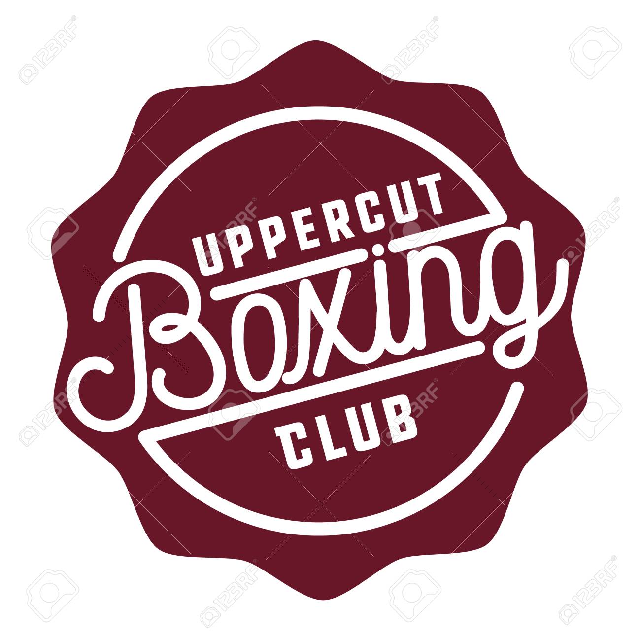boxing logo template boxing