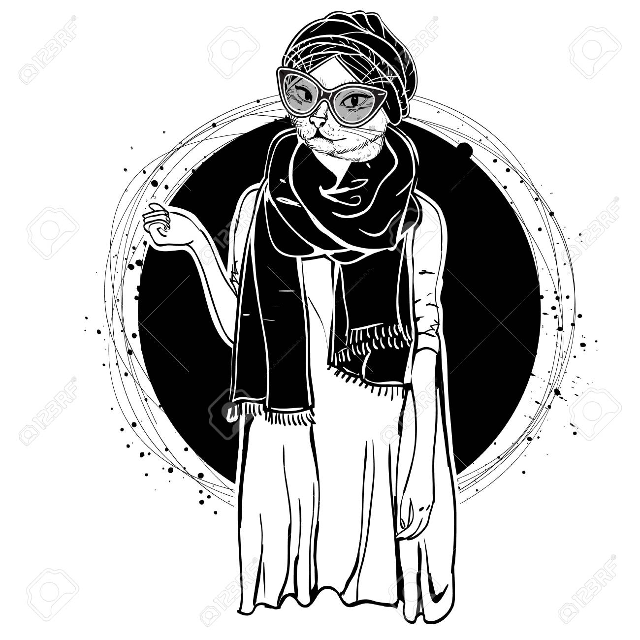 Vector Femme Elegante Avec Tete De Chat Clip Art Libres De Droits Vecteurs Et Illustration Image Vector Femme Elegante Avec Tete De Chat Clip Art Libres De Droits Vecteurs Et Illustration Image