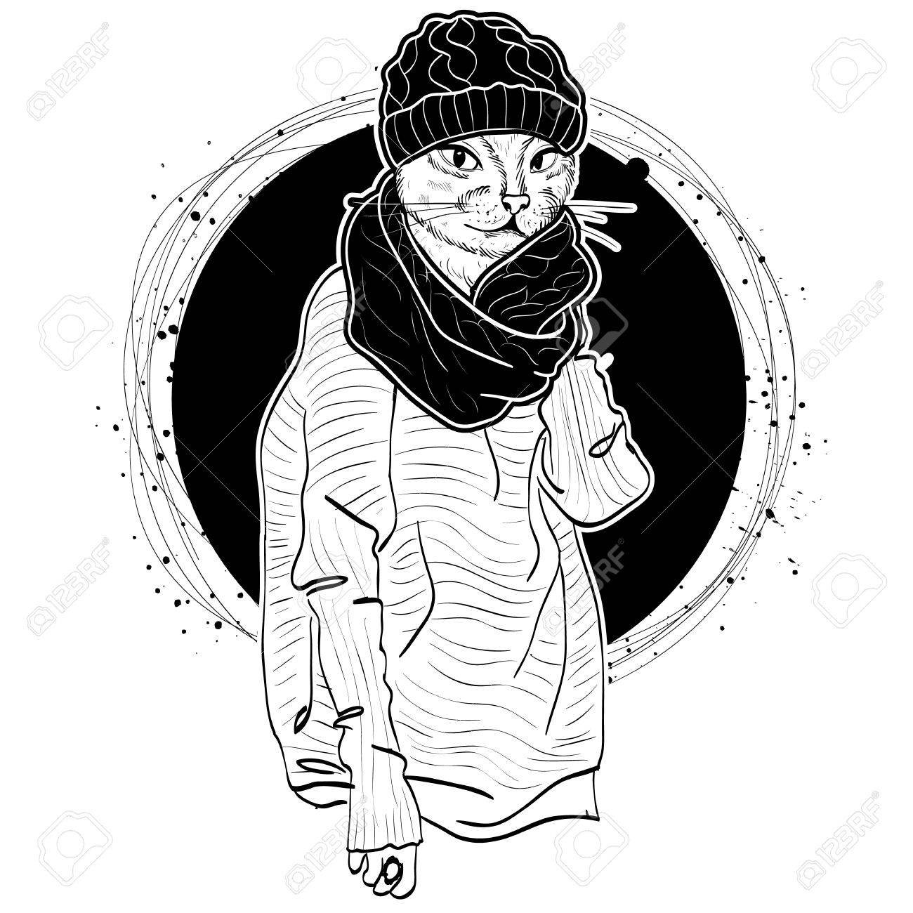 Vector Femme Elegante Avec Tete De Chat Clip Art Libres De Droits Vecteurs Et Illustration Image Vector Femme Elegante Avec Tete De Chat Clip Art Libres De Droits Vecteurs Et Illustration Image