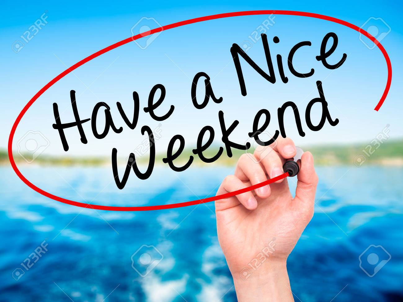 Man Hand Schrijven Have A Nice Weekend With Black Marker On Visual Screen Geisoleerd Op De Natuur Business Technologie Internet Concept Stock Afbeelding Royalty Vrije Foto Plaatjes Beelden En Stock Fotografie Image 52295689