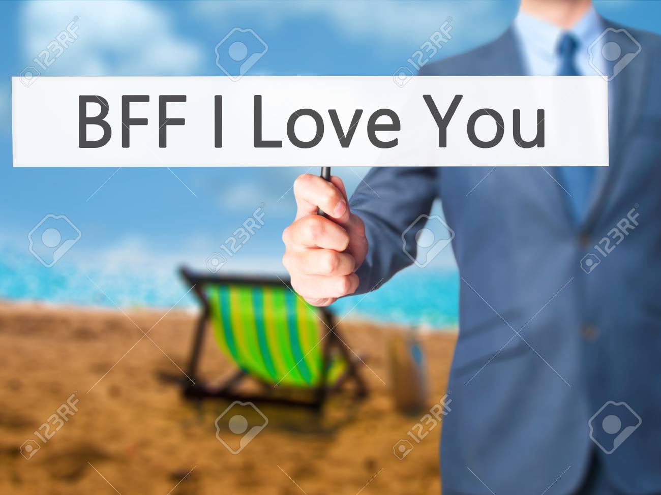 Bff Ich Liebe Dich Geschaftsmann Hand Halten Zeichen Wirtschaft Technik Internet Konzept Stockfoto Lizenzfreie Fotos Bilder Und Stock Fotografie Image