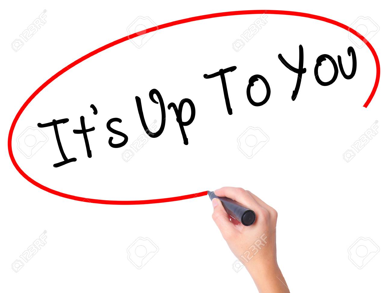Women Hand Writing Its Up To You With Black Marker On Visual Stock Photo Picture And Royalty Free Image Image Women Hand Writing Its Up To You With Black Marker On Visual Stock Photo Picture And Royalty Free Image Image