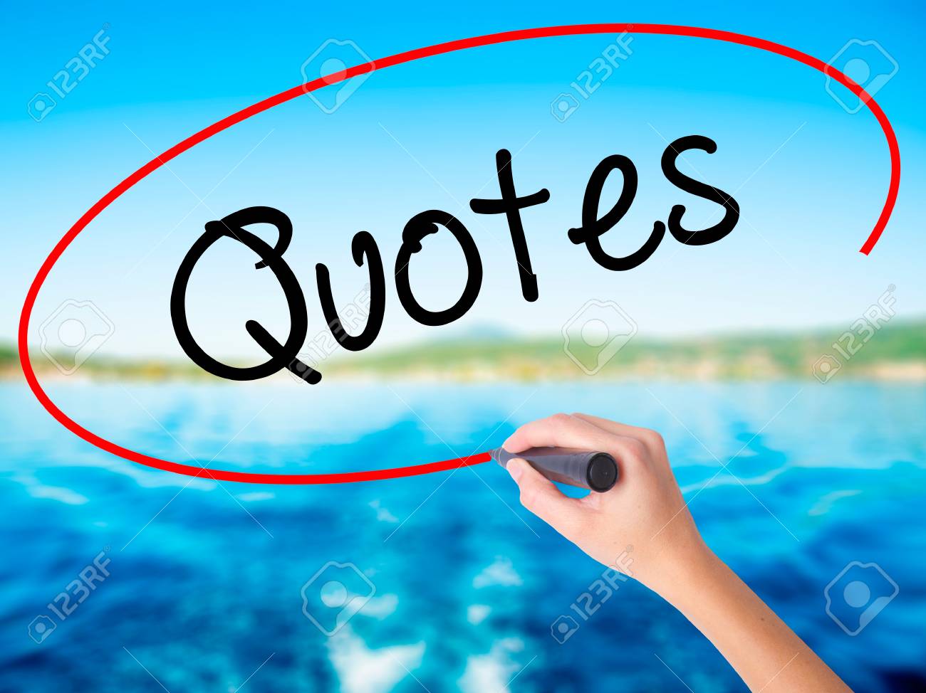 Woman Hand Writing Quotes On Blank Transparent Board With A Marker Isolated Over Water Background Business Concept Stock Photo Stock Photo Picture And Royalty Free Image Image 6514