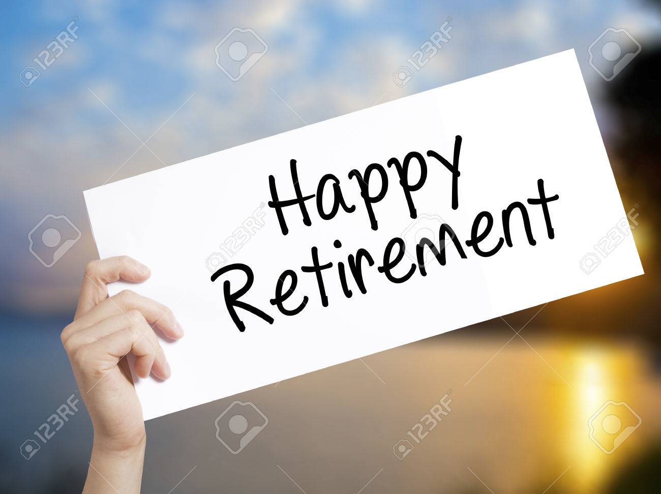 happy retirement sign