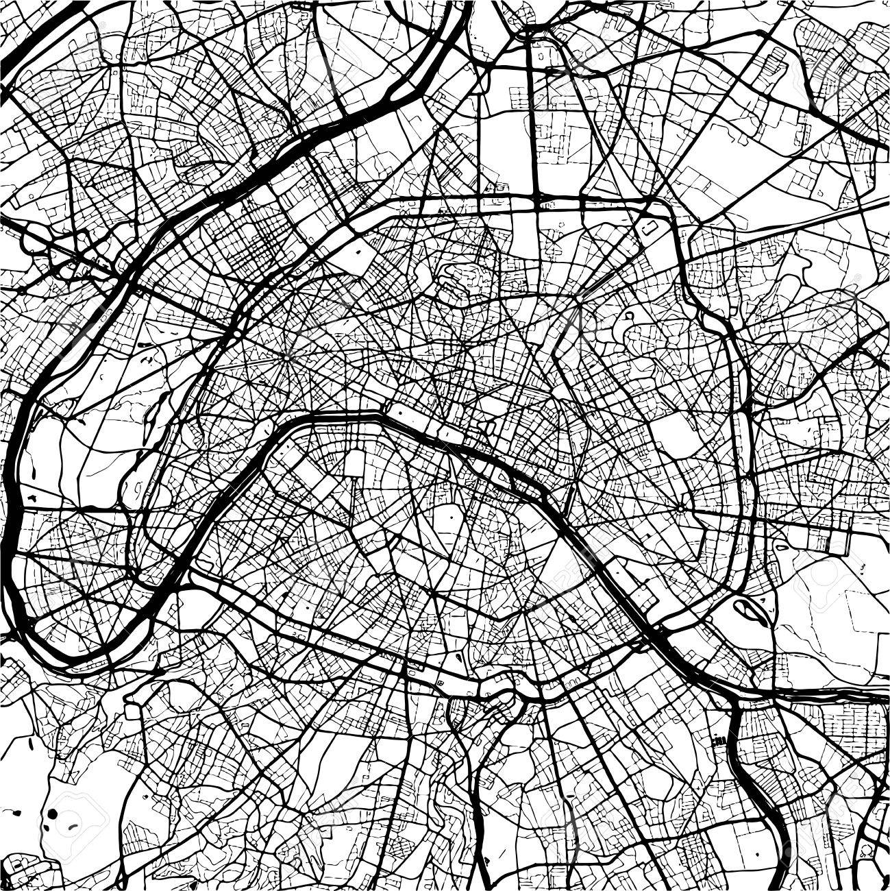 paris-france-monochrome-map-artprint-outline-version-ready-for-color-change-separated-on-white-royalty-free-svg-cliparts-vectors-and-stock-illustration-image-65705801