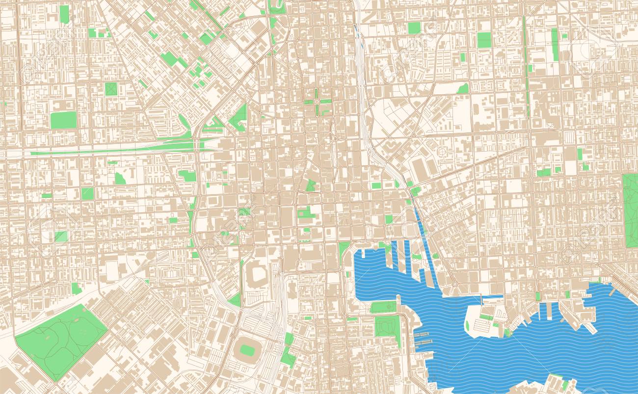 Baltimore City Street Map Baltimore Maryland Printable Map Excerpt. This Vector Streetmap Of Downtown  Baltimore Is Made For Infographic And Print Projects. Royalty Free Svg,  Cliparts, Vectors, And Stock Illustration. Image 125537420.