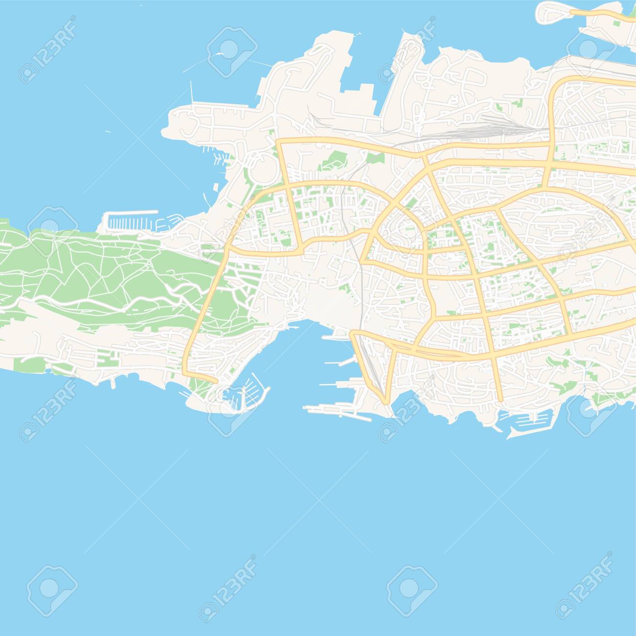 printable-map-of-split-croatia-with-main-and-secondary-roads-and-larger-railways-this-map-is-carefully-designed-for-routing-and-placing-individual-data-royalty-free-svg-cliparts-vectors-and-stock