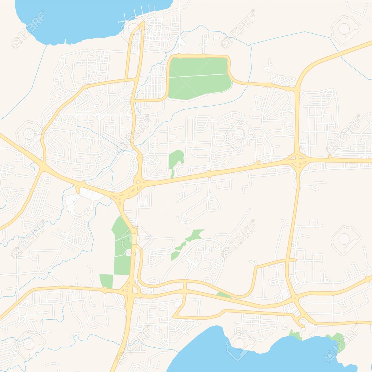 Printable map of Batumi, Ga with key and secondary streets.. photo regarding Printable Maps of Georgia called Printable map of Batumi, Ga with major and secondary streets..