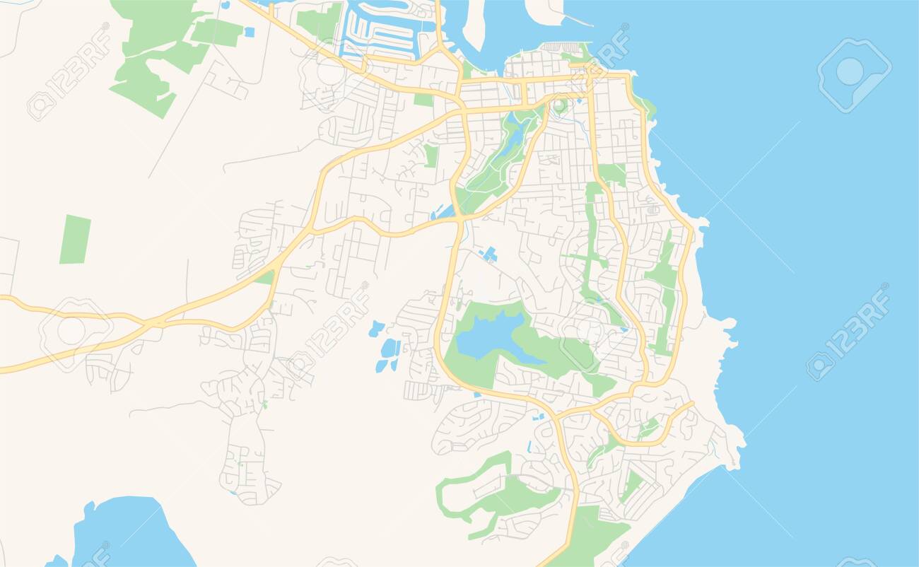 Port Macquarie Street Map Printable Street Map Of Port Macquarie, Australia. Map Template For  Business Use. Royalty Free Svg, Cliparts, Vectors, And Stock Illustration.  Image 133677794.