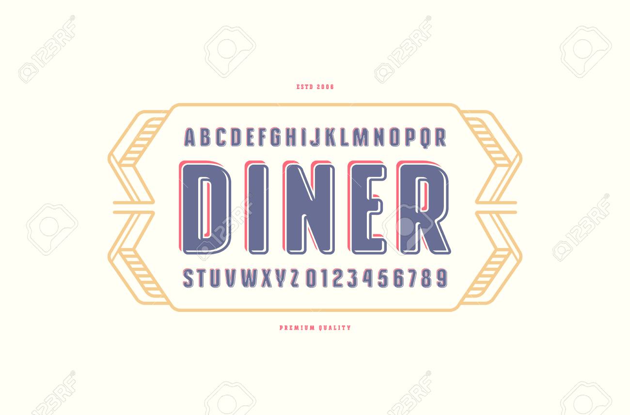 decorative sans serif font with rounded corners label template serif template
