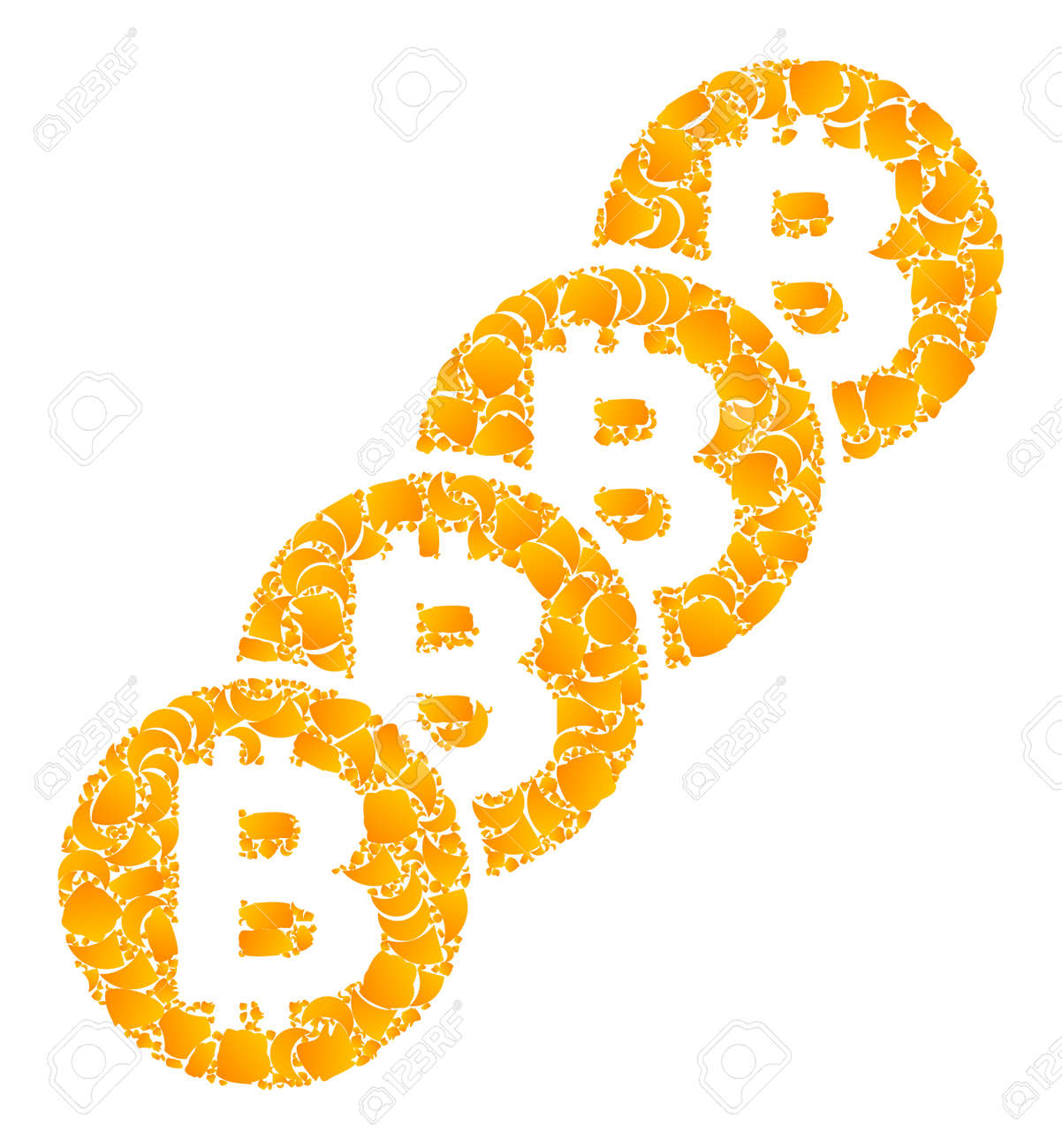 벡터 금 비트코인 동전 블록체인 모자이크 아이콘 비트코인 동전 블록체인은 비트코인 동전 블록체인 아이콘을 기반으로 하는 흰색 배경 금  항목 모자이크에 격리되어 있습니다. 로열티 무료 사진, 그림, 이미지 그리고 스톡포토그래피. Image 181240861