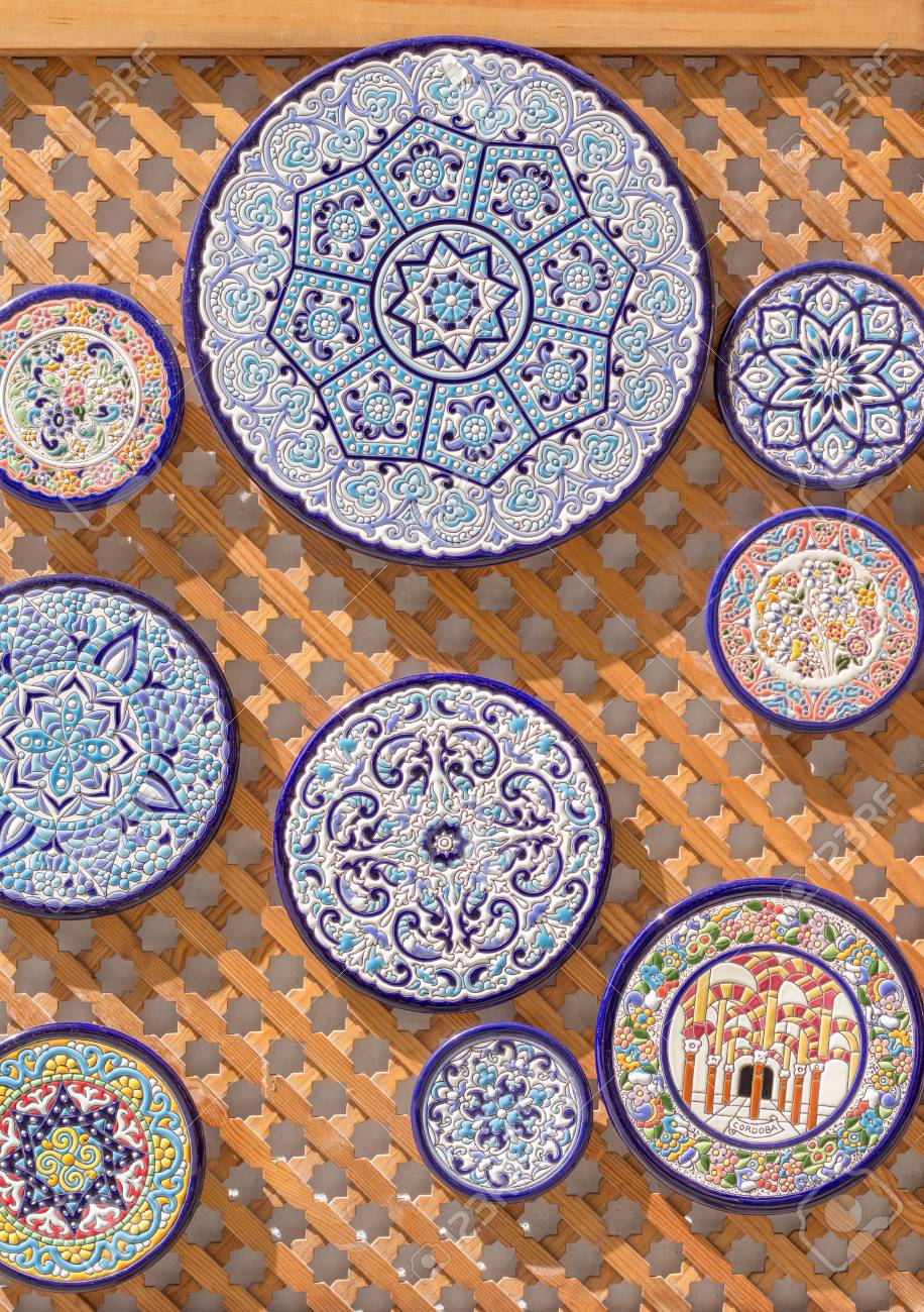 Andalusian Ceramic Plates Stock Photo, Picture and Royalty Free