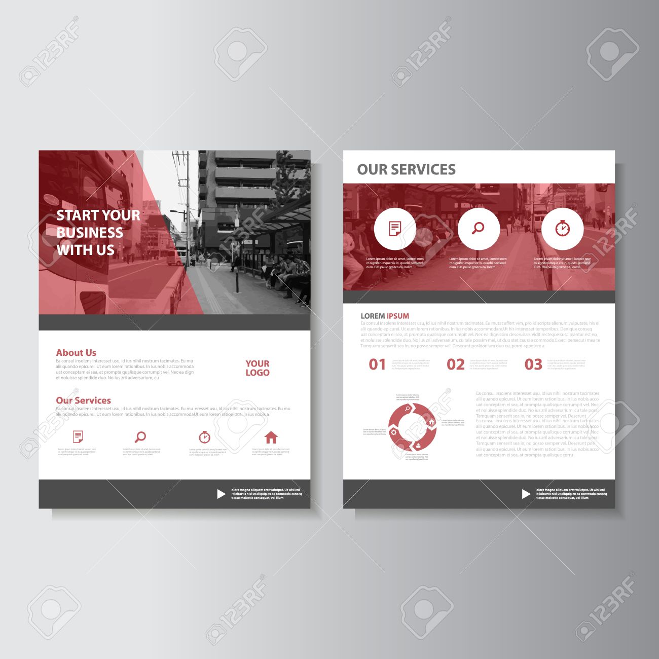 annual report layout design
