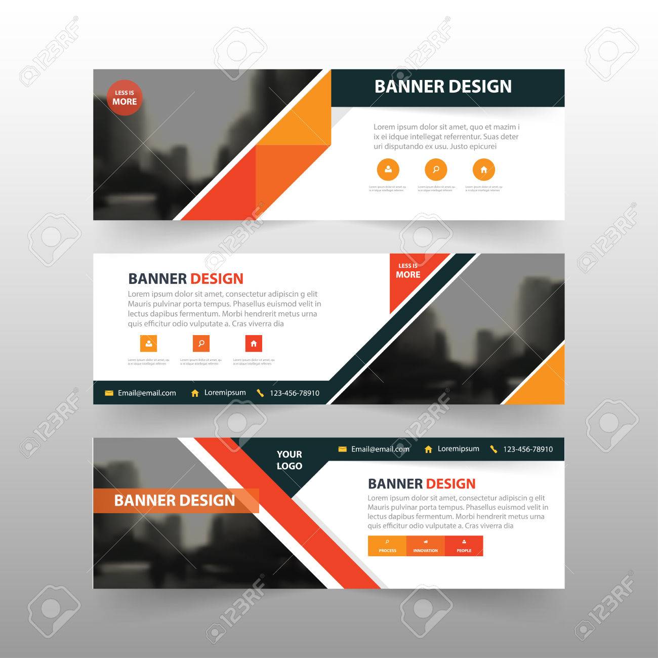 orange black triangle abstract
