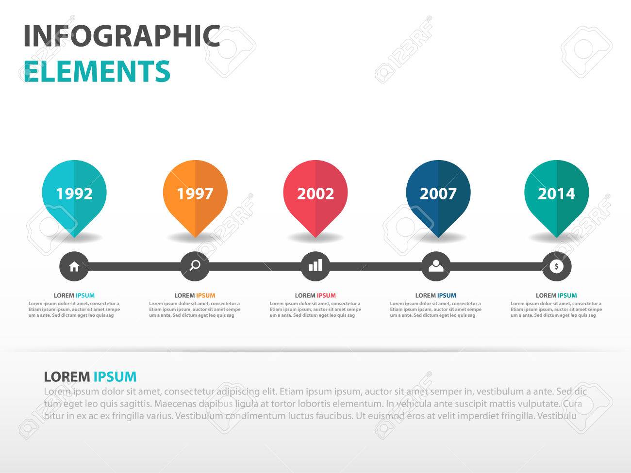 abstract roadmap business timeline