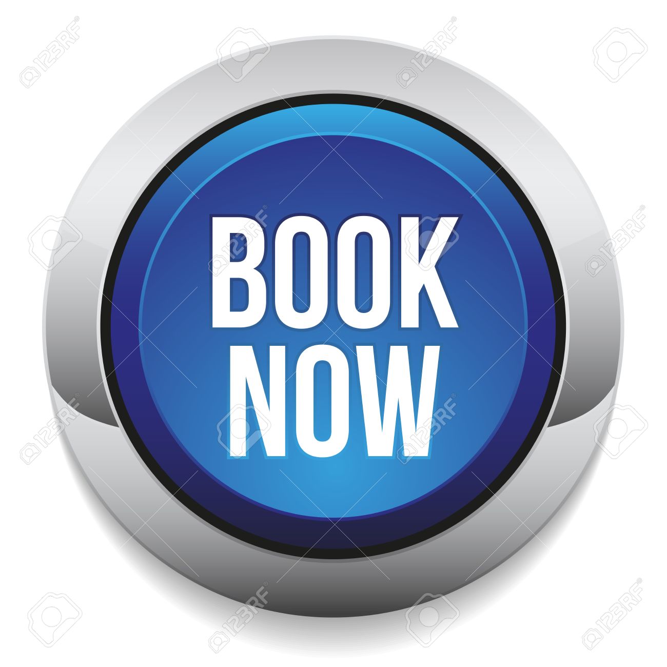 Blue Round Book Now Button With Metallic Border Royalty Free Cliparts Vectors And Stock Illustration Image 24550628