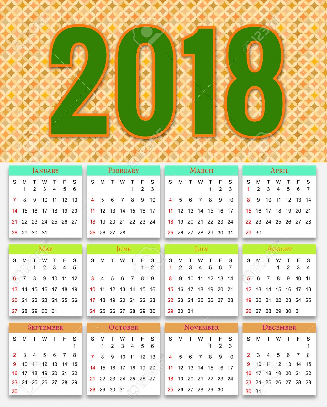 12 month calender