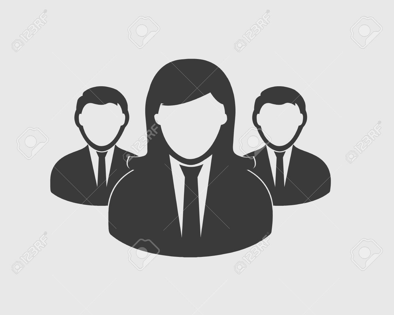 corporate team icon employees behind the leader royalty free cliparts vectors and stock illustration image 116756495 corporate team icon employees behind the leader