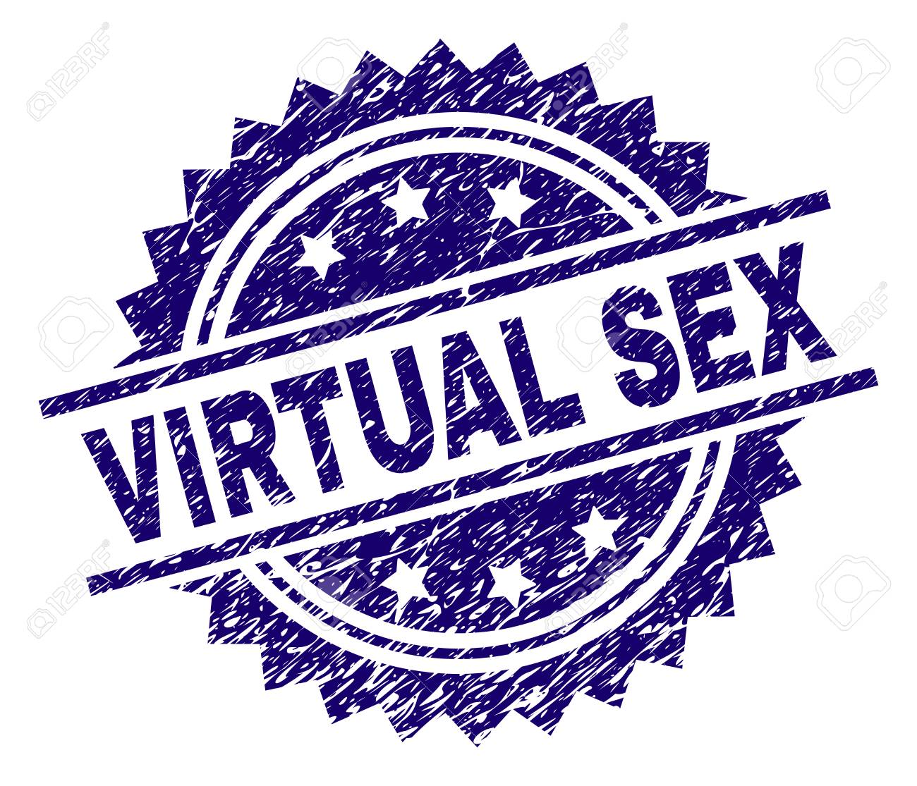A stamp declaring virtual sex your new reality