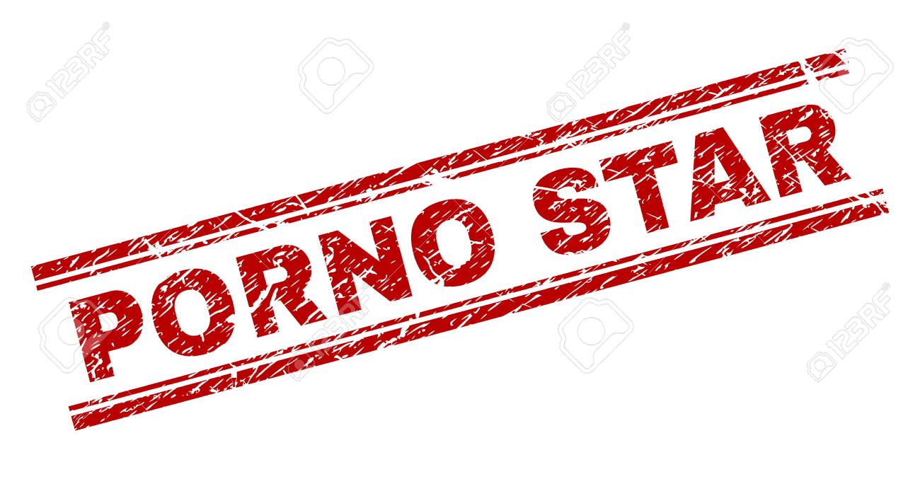 PORNO STAR Seal Imprint With Distress Texture. Red Vector Rubber Print Of  PORNO STAR Tag With Corroded Texture. Text Tag Is Placed Between Double  Parallel Lines. Royalty Free SVG, Cliparts, Vectors, and