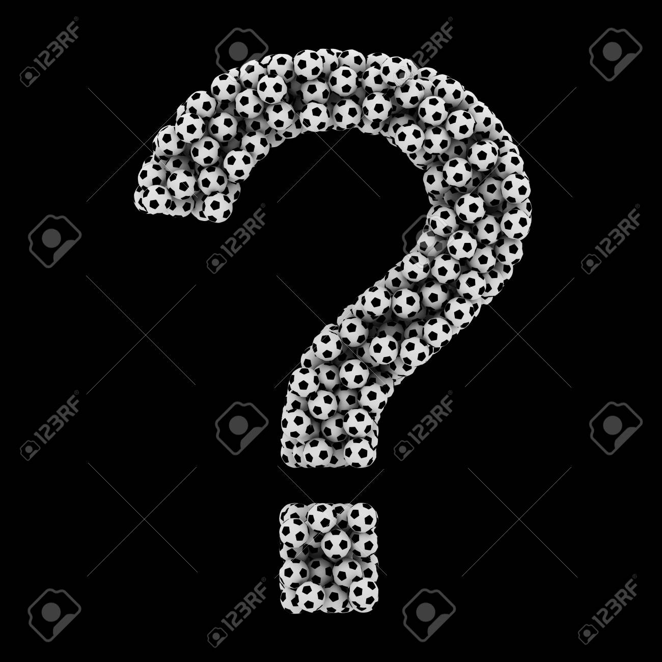 soccer ball question mark