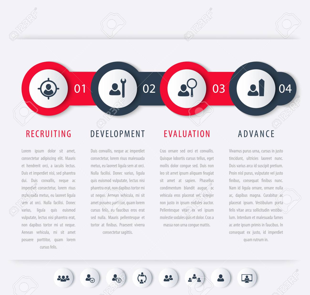 staff hr staff development steps timeline template infographics development timeline template