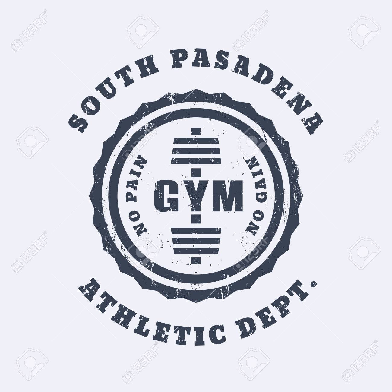 Download Round Vintage Gym Logo Emblem T Shirt Design Print Gym Logo Royalty Free Cliparts Vectors And Stock Illustration Image 55829779