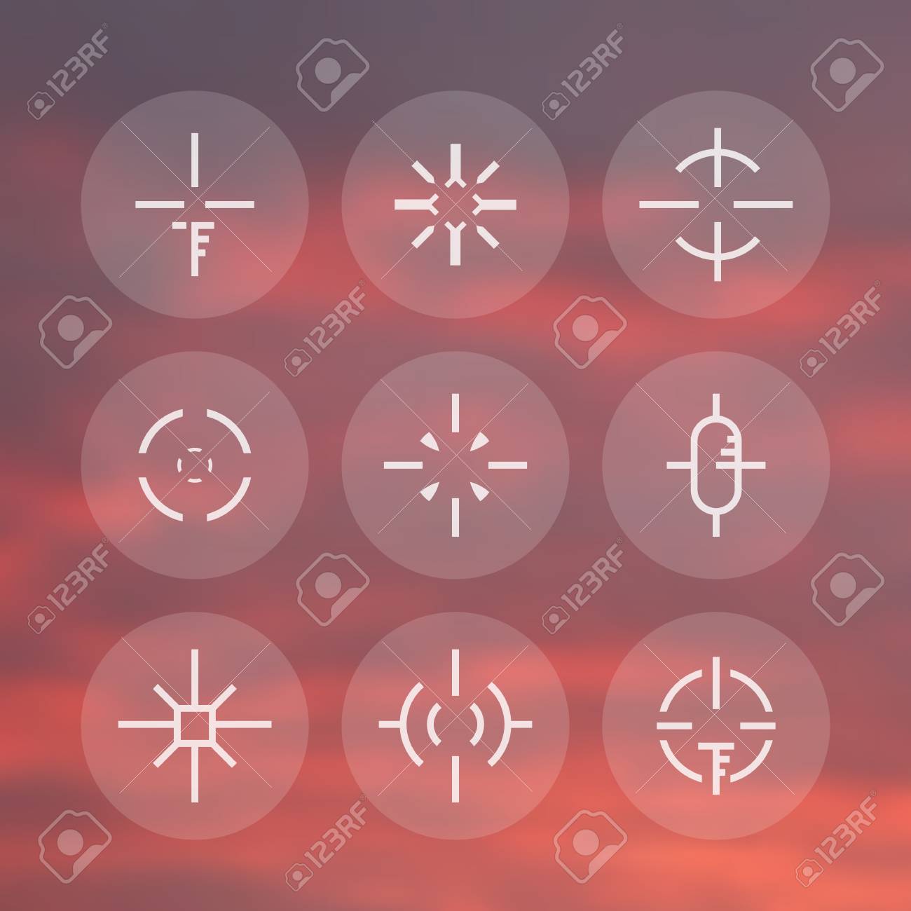 Crosshairs Pack Elements For Game Design Stock Vector 65604527 Crosshairs Pack Elements For Game Design Stock Vector 65604527
