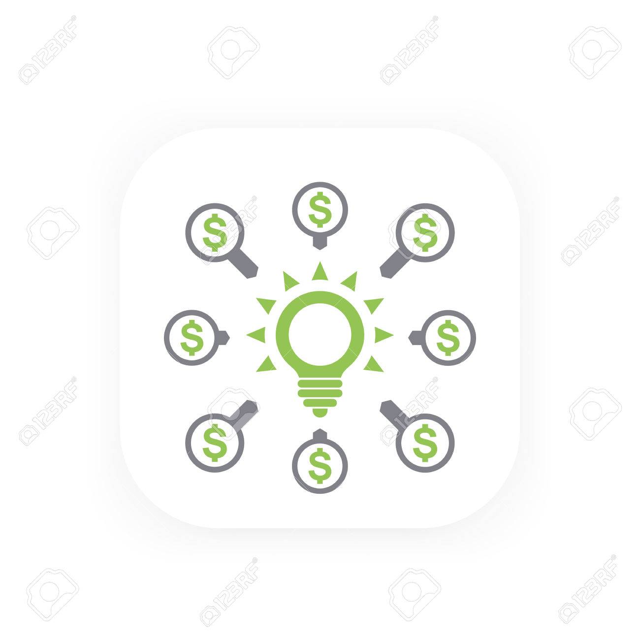 crowdfunding contributions icon royalty free cliparts vectors and