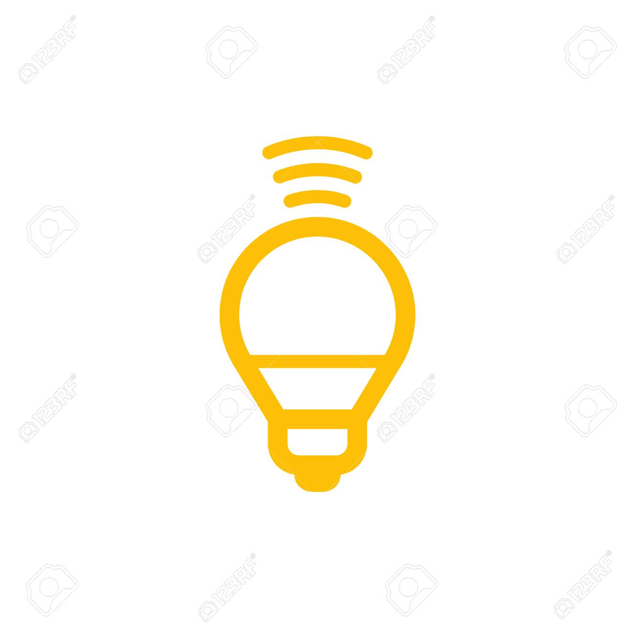 スマートledライトアイコン のイラスト素材 ベクタ Image