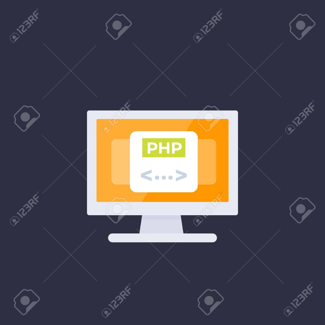 php coding programming vector icon royalty free cliparts vectors php coding