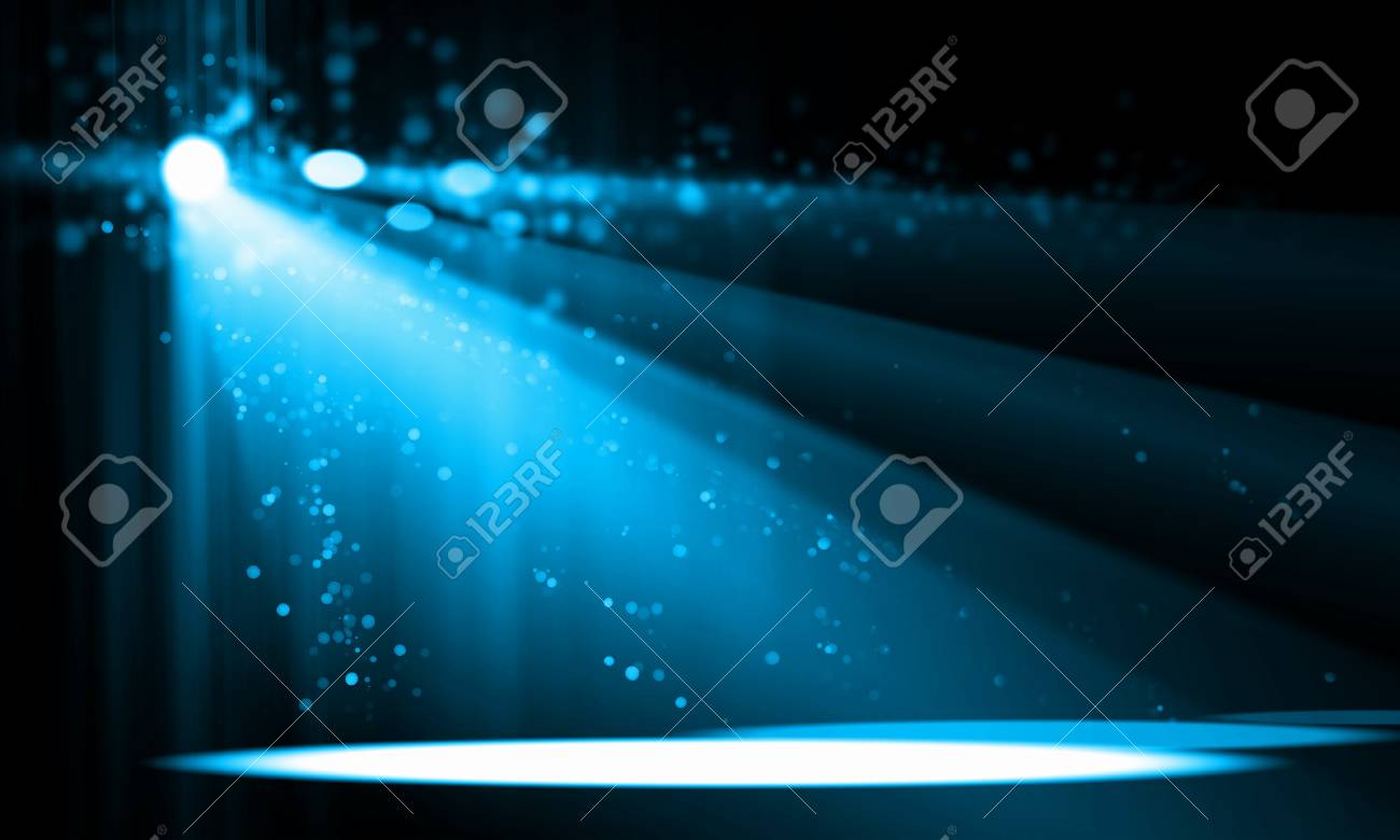 カラフルで鮮やかなステージは ステージの背景にスポット ライトします の写真素材 画像素材 Image