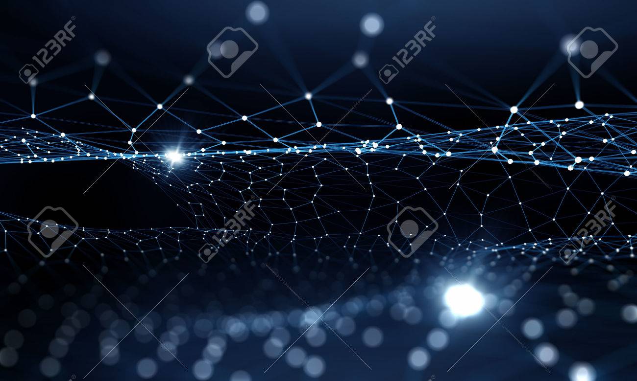 Blue virtual technology background with lines and grids - 50228678 Blue virtual technology background with lines and grids - 50228678