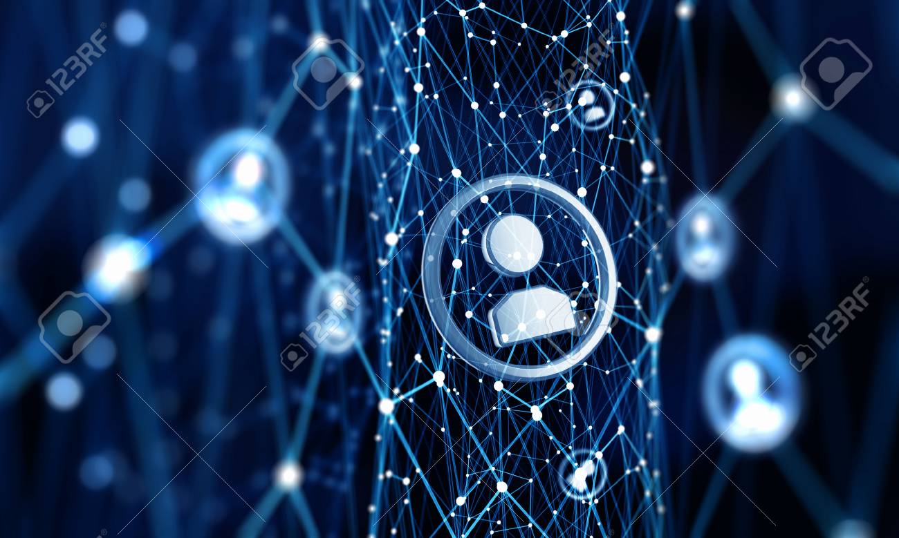 Digital technology background with social networking and interaction concept - 50359275 Digital technology background with social networking and interaction concept - 50359275