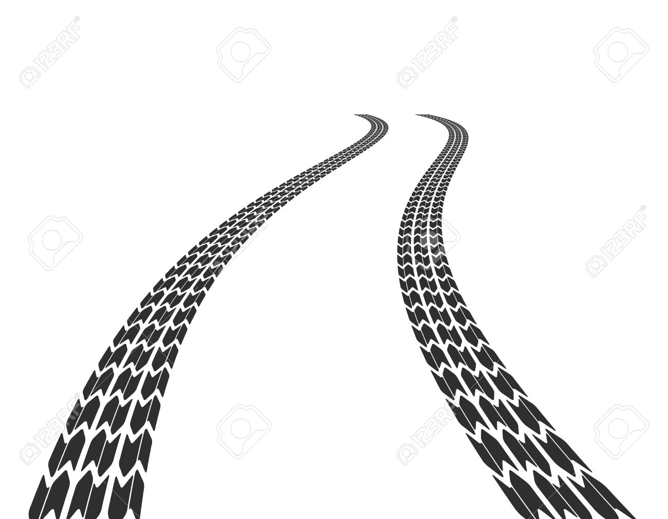 Traces Of Tires On Road Royalty Free Cliparts Vectors And Stock Illustration Image 34568106