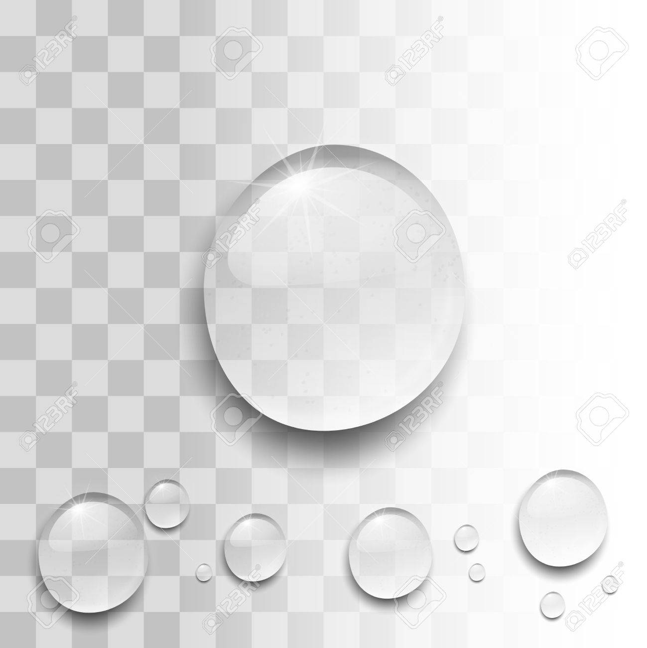 明るい背景に透過ベクター水ドロップ の写真素材 画像素材 Image