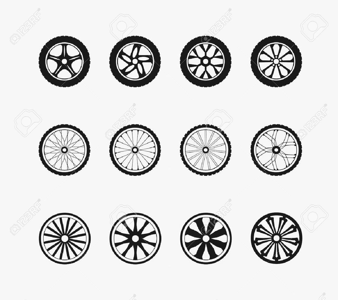 bike with car wheels