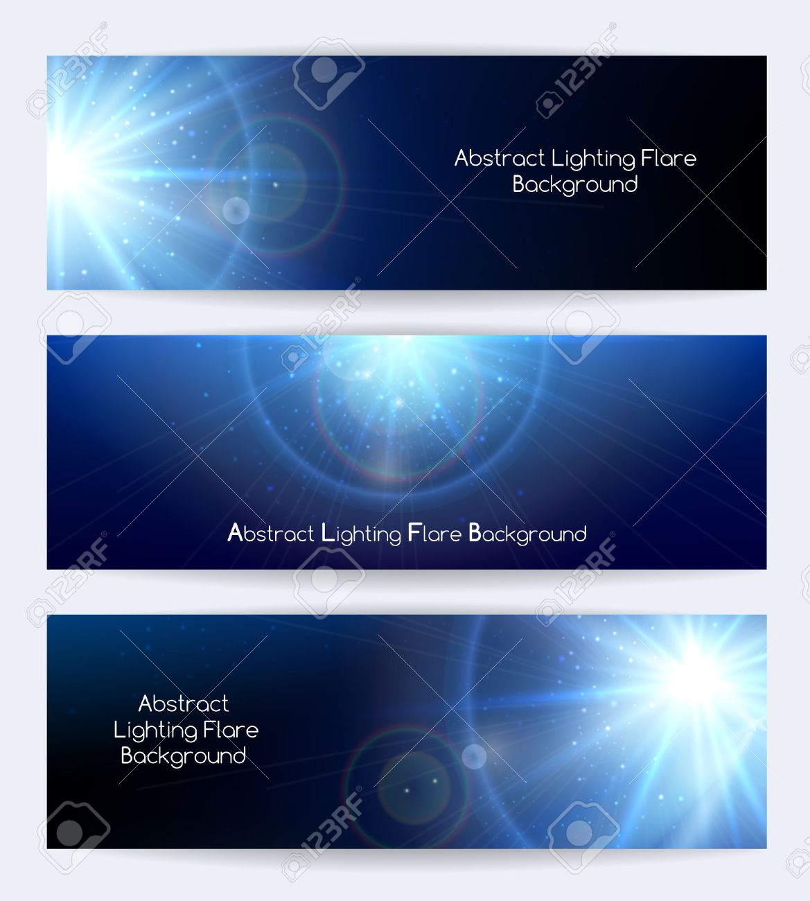 照明フレア ベクター バナーを抽象化します レイとポスターやカード スター バースト ライト ベクトル イラスト のイラスト素材 ベクタ Image