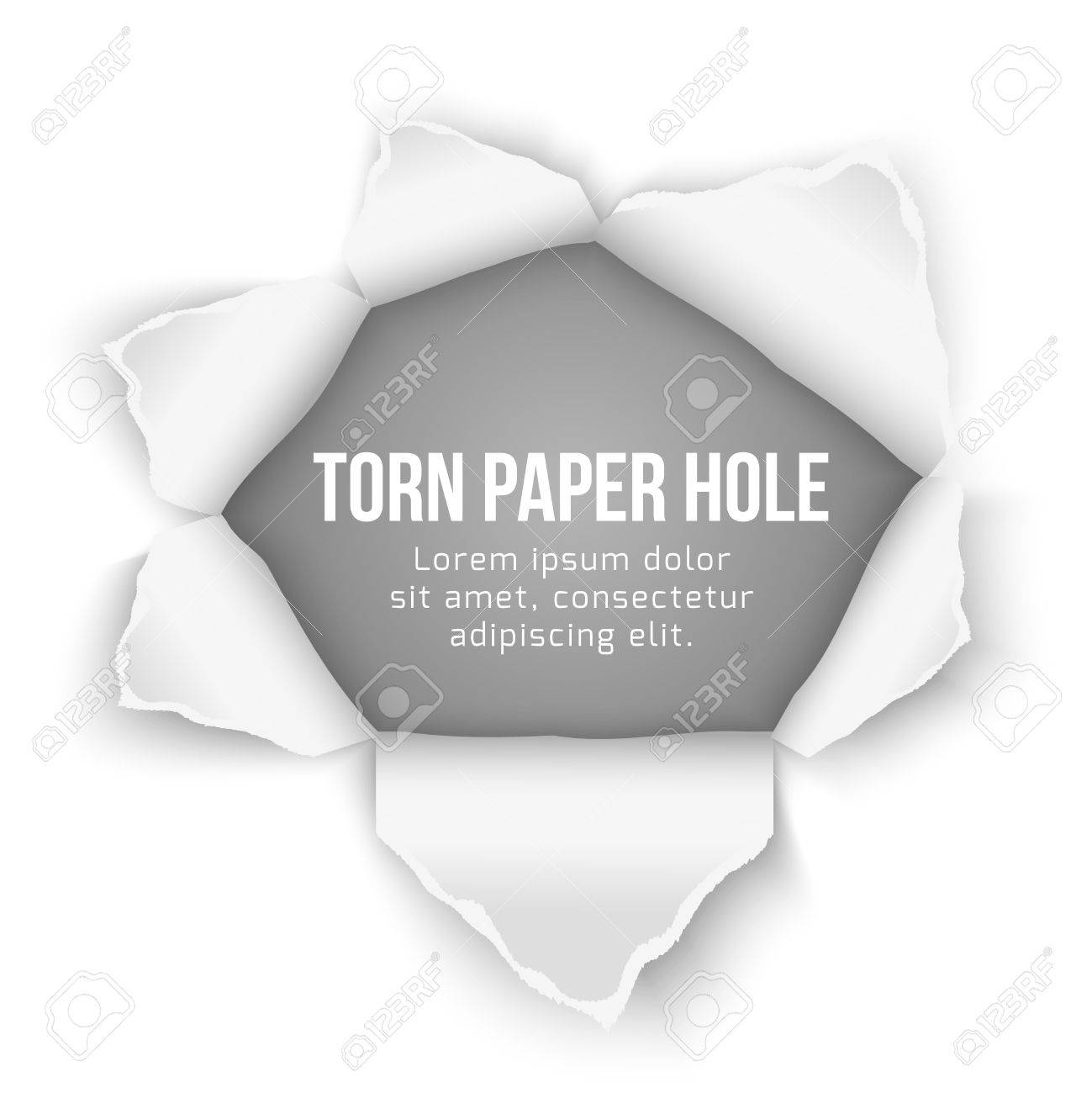 破れた紙の穴のベクトルの背景 リッピング Bullethole や画期的なイラスト デザインのイラスト素材 ベクタ Image