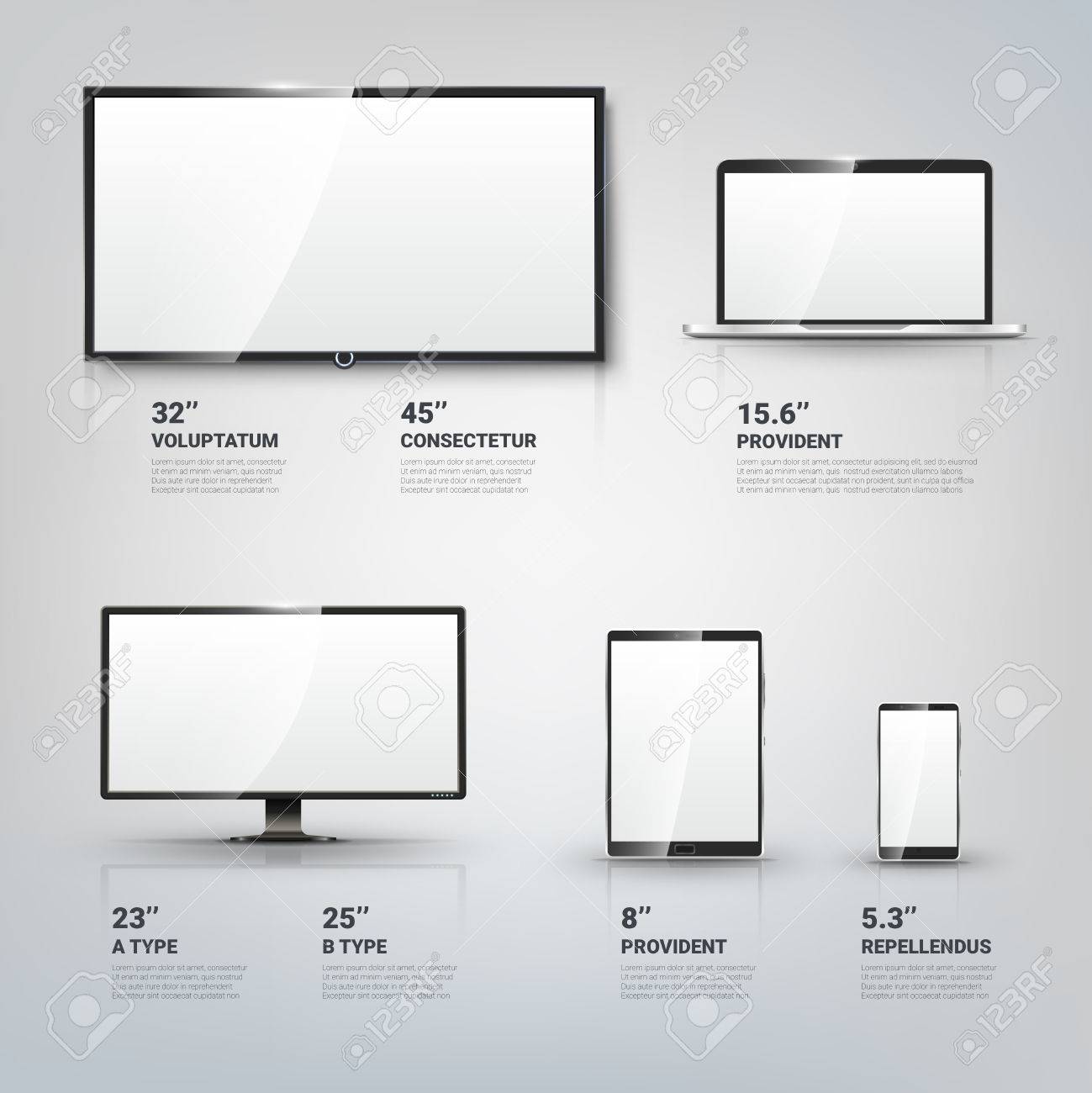 tv screen lcd monitor and notebook tablet computer mobile tablet screen size