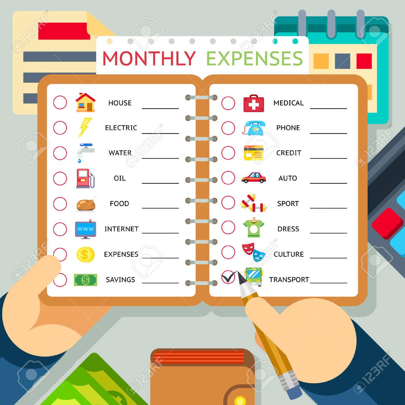 monthly expenses costs and income infographics template house house expenses