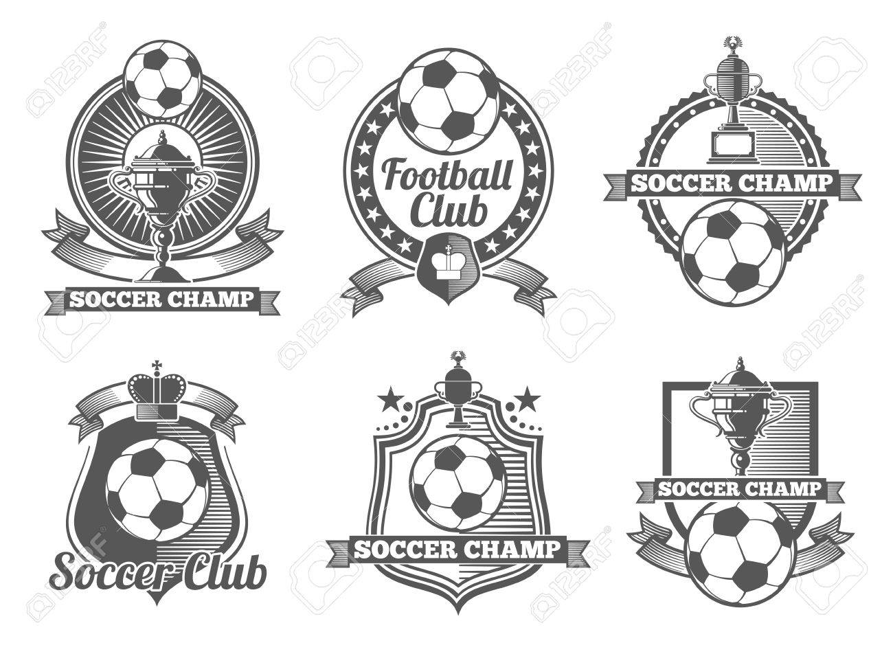Football Or Soccer Vintage Vector Labels Logos Emblems Football Royalty Free Cliparts Vectors And Stock Illustration Image Football Or Soccer Vintage Vector Labels Logos Emblems Football Royalty Free Cliparts Vectors And Stock Illustration Image