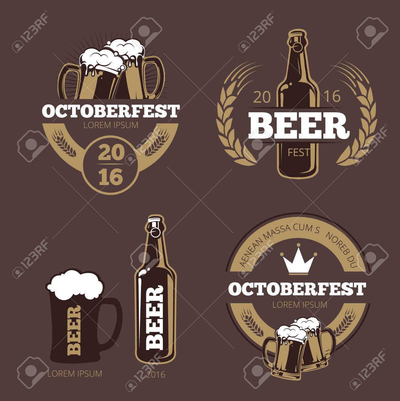 beer label templates for beer house brewing company pub and