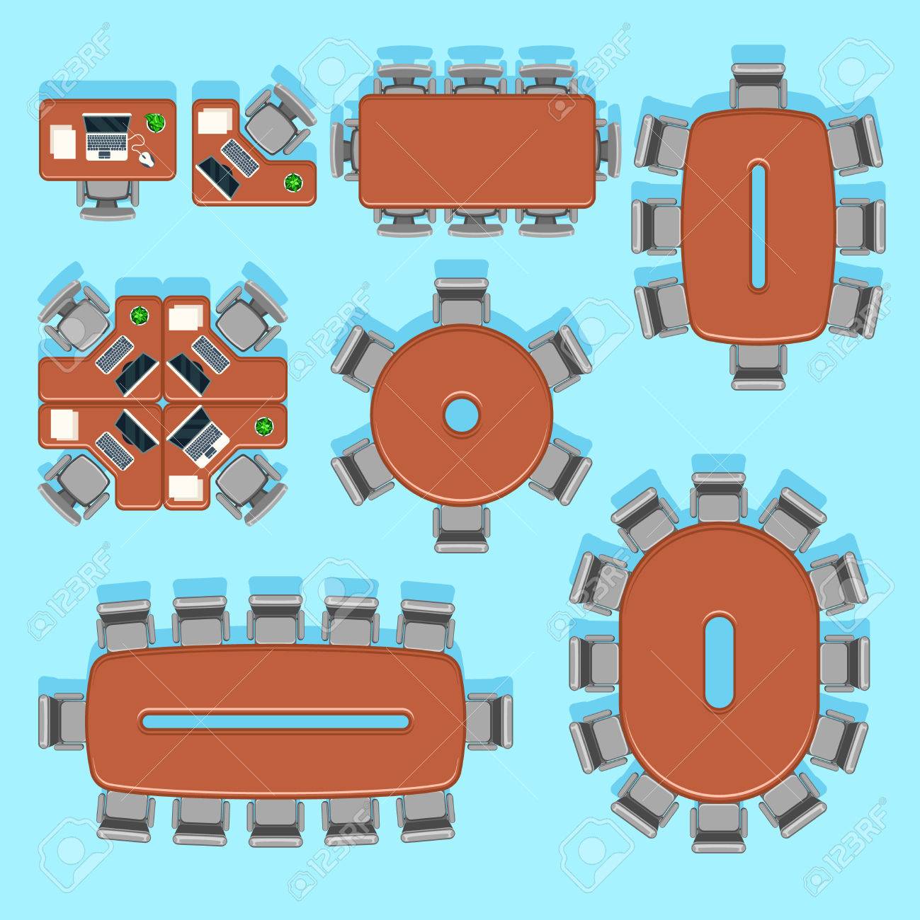 Office and conference business vector furniture icons in flat style. Interior furniture office, furniture room conference, furniture indoor meeting illustration - 56432294 Office and conference business vector furniture icons in flat style. Interior furniture office, furniture room conference, furniture indoor meeting illustration - 56432294