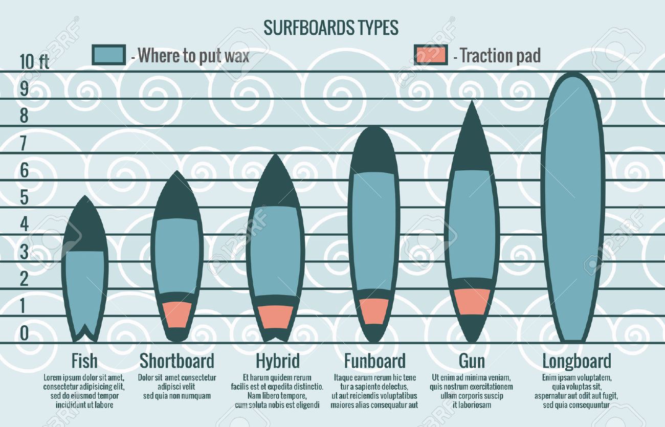 Surfboards Types Silhouettes. Sport Surfboard, Summer Surfboard, Type Long  Surfboard, Infographic Surfboard Illustration Stock Photo, Picture and  Royalty Free Image. Image 57640410., image size:1300x835