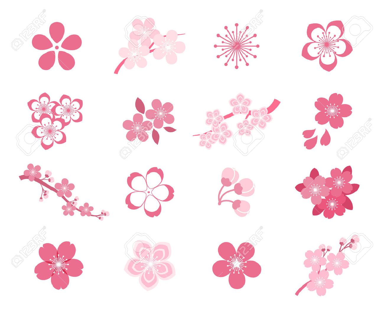 Cherry blossom japanese sakura vector icon set. Nature japanese cherry, spring floral sakura, blossom flower sakura, icon sakura illustration - 58744867 Cherry blossom japanese sakura vector icon set. Nature japanese cherry, spring floral sakura, blossom flower sakura, icon sakura illustration - 58744867