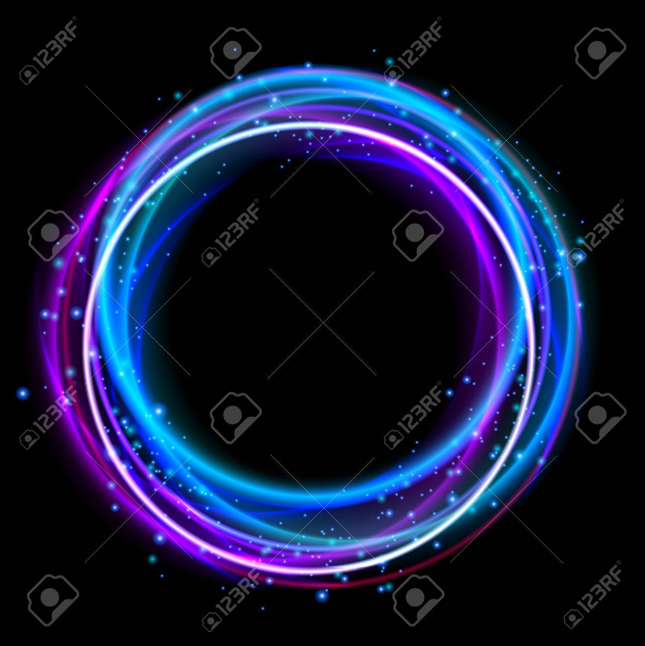 glowing circle light effect nightclub lights halo ring glow