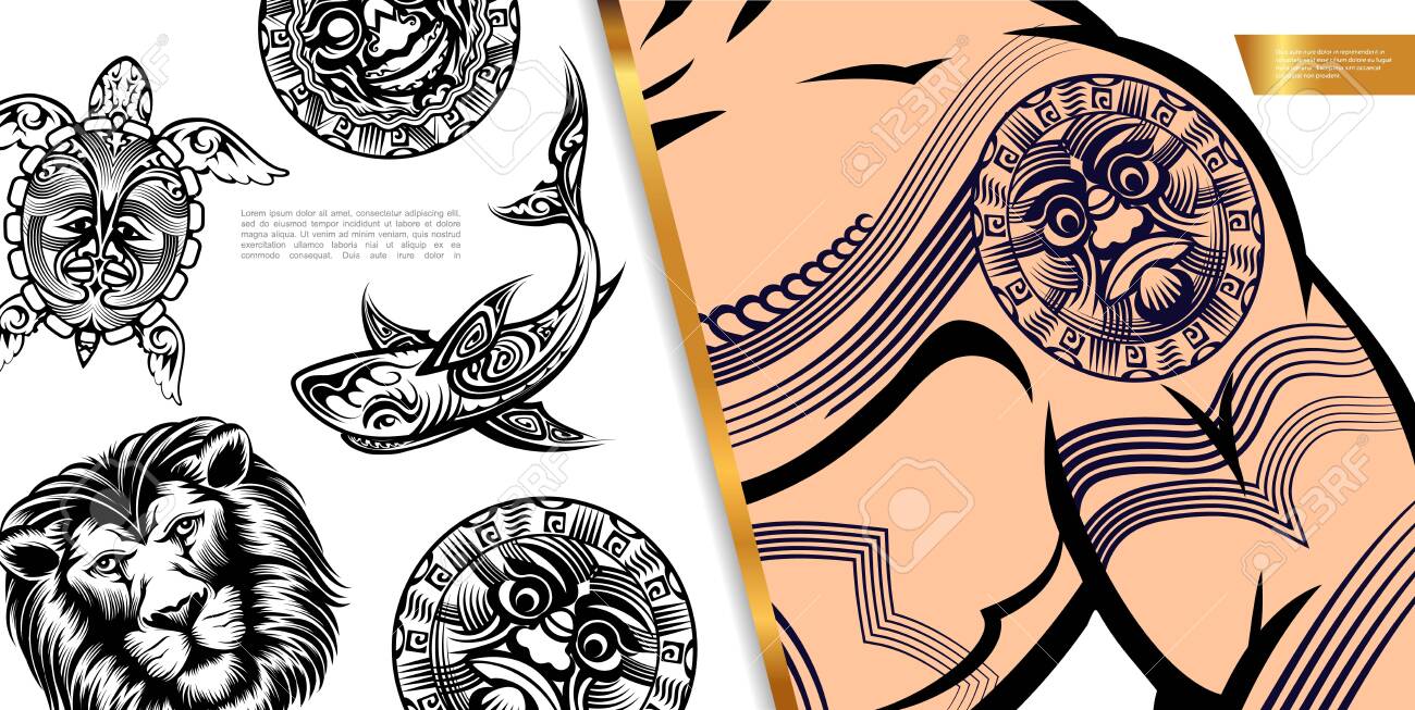 Lioness Tattoo Designs Lioness Tattoo Sketch With Flowers Ornamental Lotus,  Instant download PDF, JPG, PNG, image size:1300x653