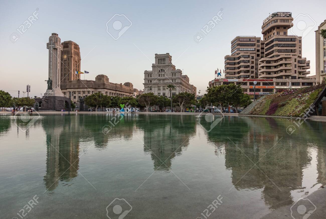 Center Of Santa Cruz The Capital Of Tenerife Spain Square Plaza Stock Photo Picture And Royalty Free Image Image