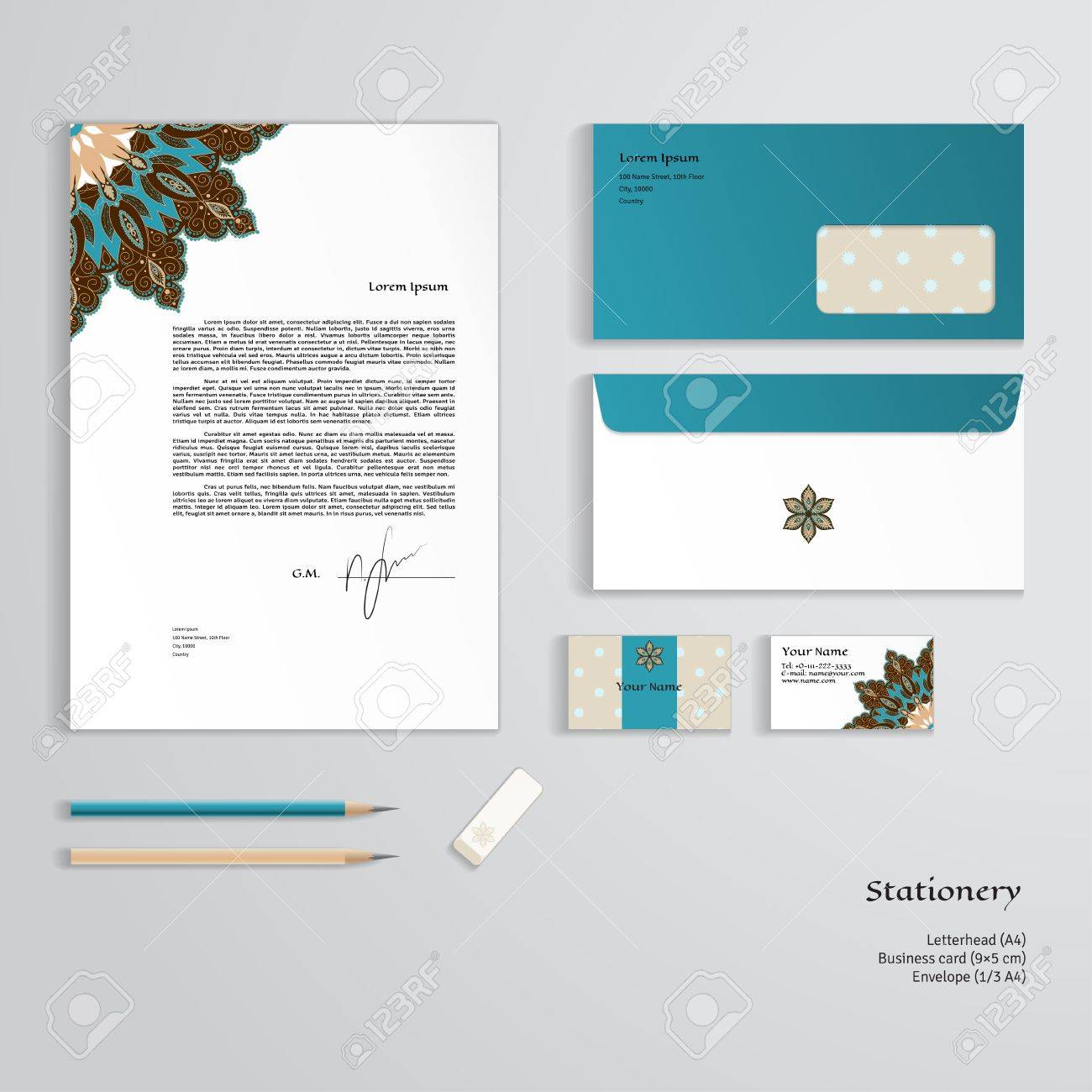 free vintage stationery templates